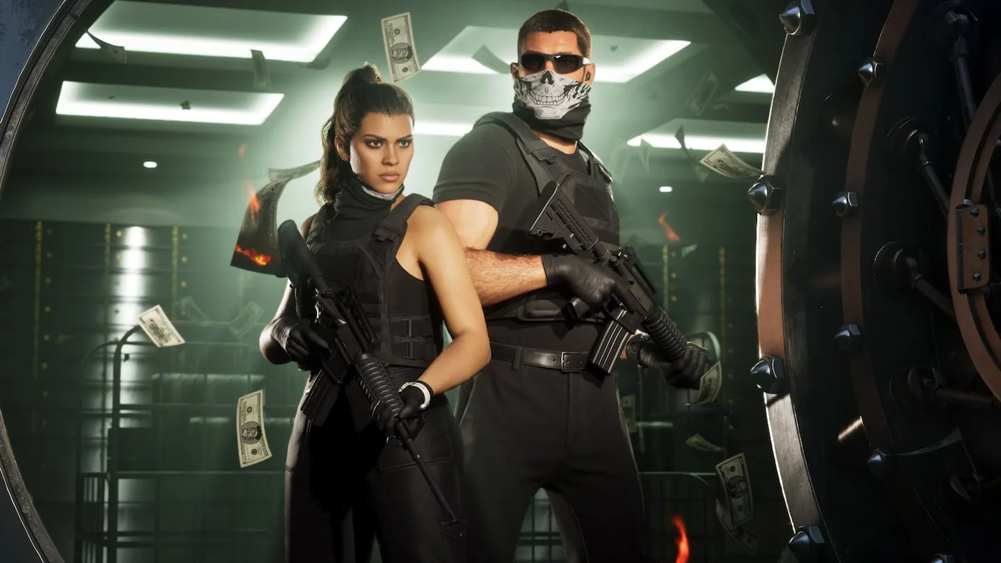 Jason and Lucia wearing masks