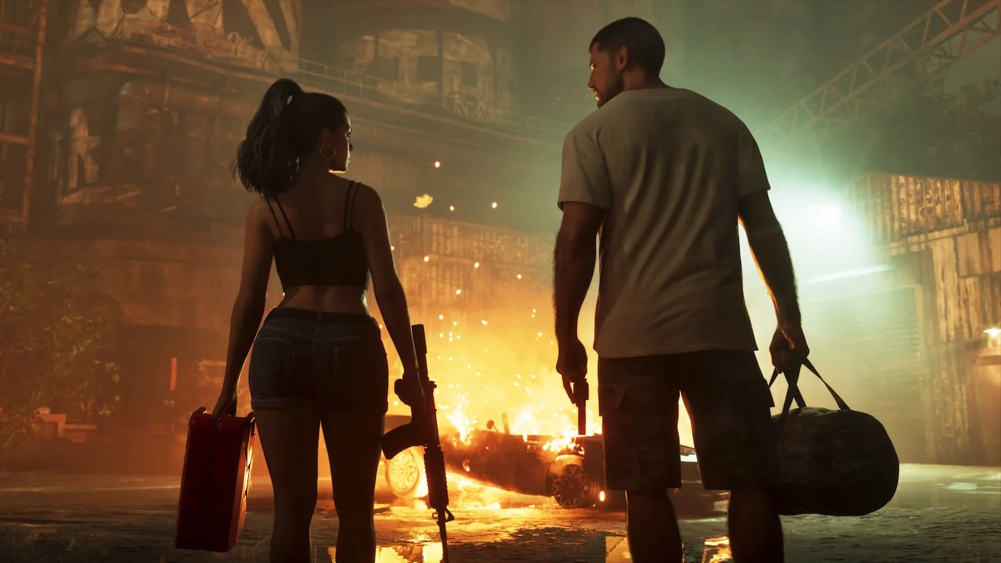 Jason and Lucia in an official GTA VI scene